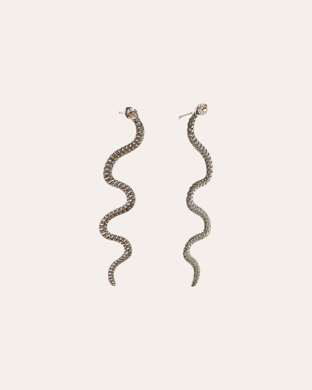 Snake glam silver